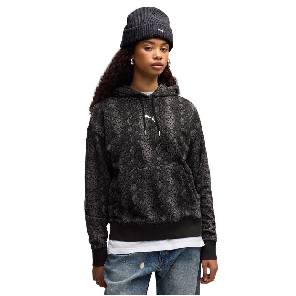 PUMA SNAKE PACK RELAXED AOP HOODIE TR