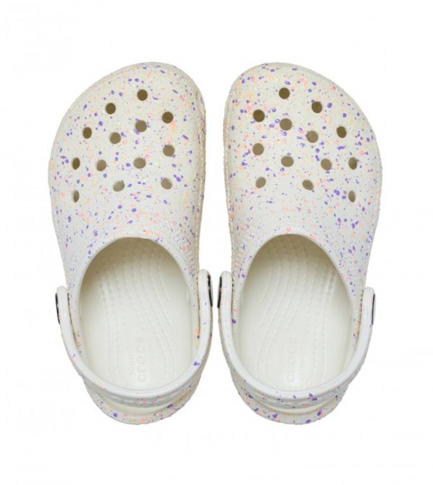 CROCS TODDLER CLASSIC GLOW PAINT SPLATTER CLOG