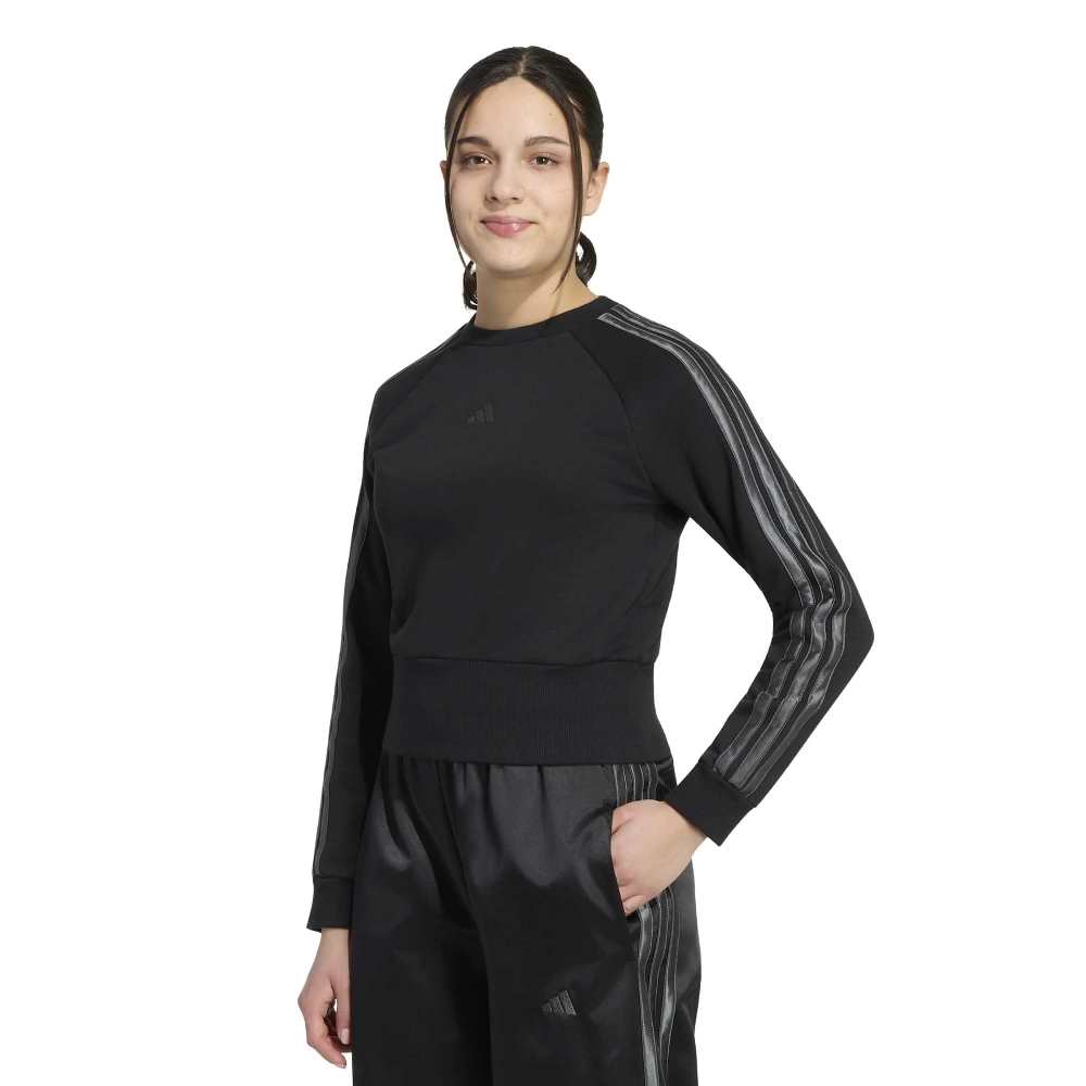 ADIDAS GIRLS SATIN SWEATSHIRT