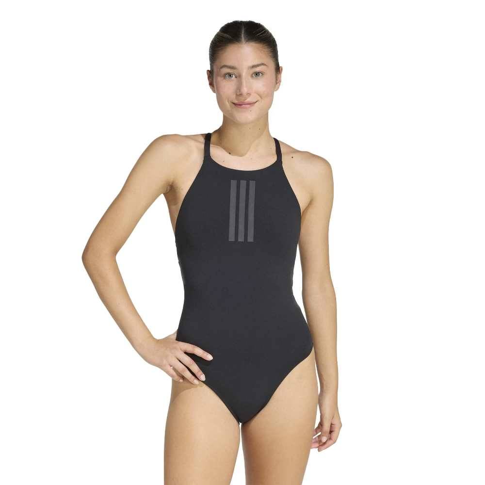 ADIDAS ICONISEA RIBBED PADDED THIN STRAPS SWIMSUIT