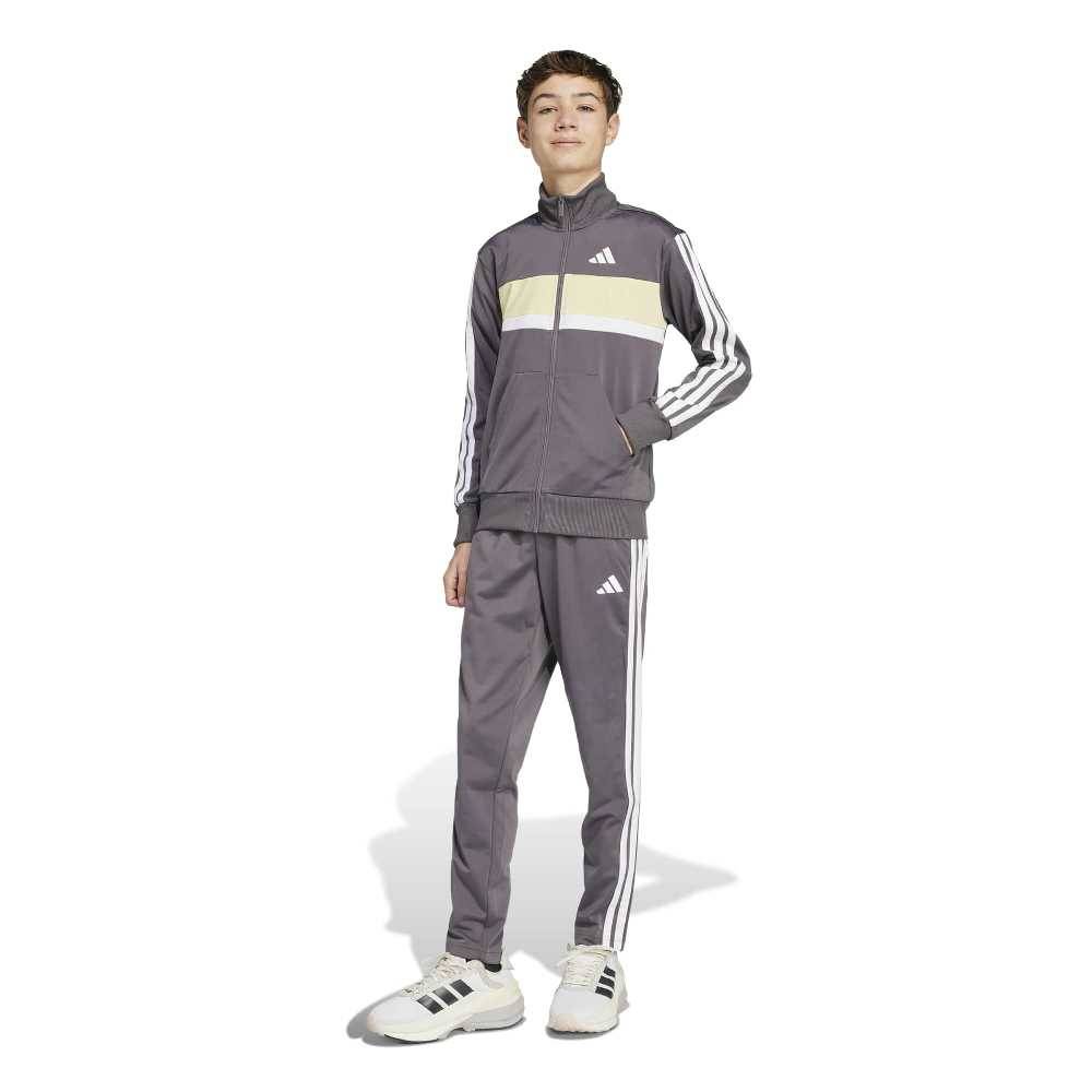 ADIDAS YOUTH SEASONAL ESSENTIALS TIBERIO 3 STRIPES TRICOT TRACKSUIT