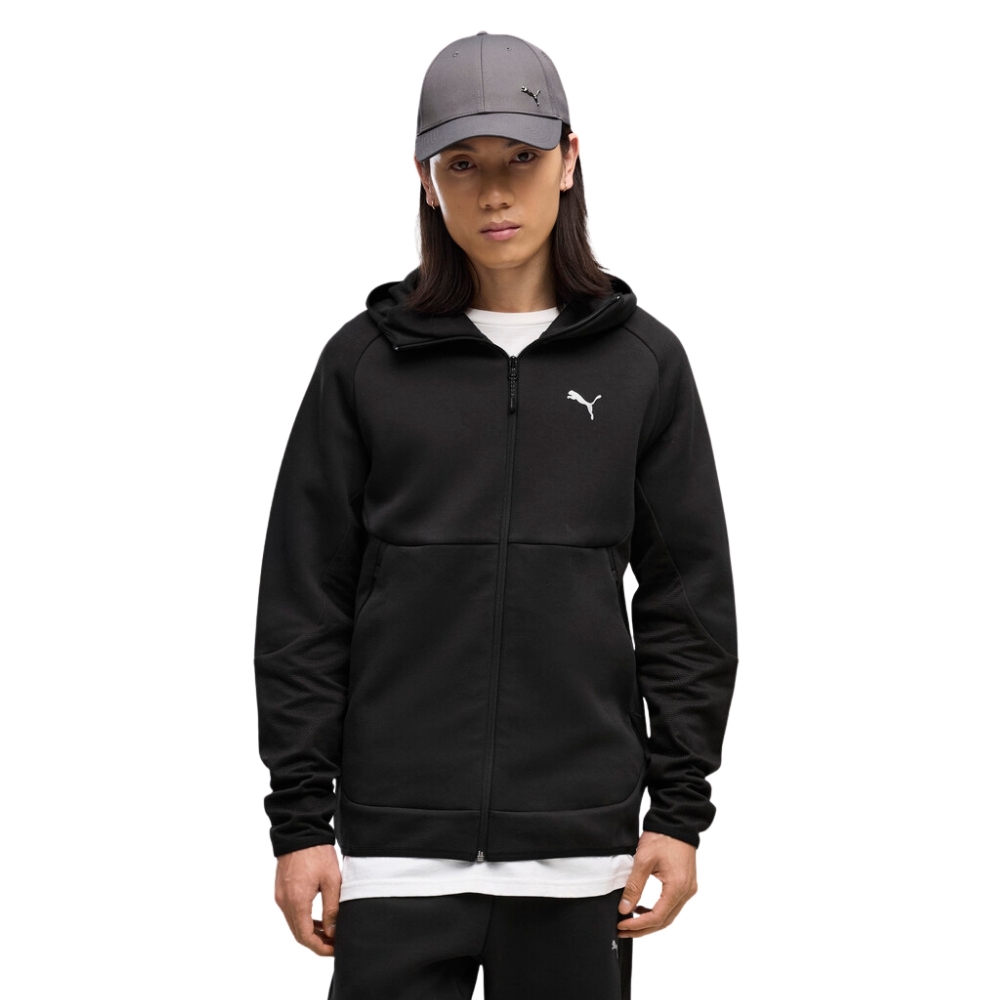 PUMA PUMATECH SLIM ELEVATED FULL-ZIP HOODIE DK