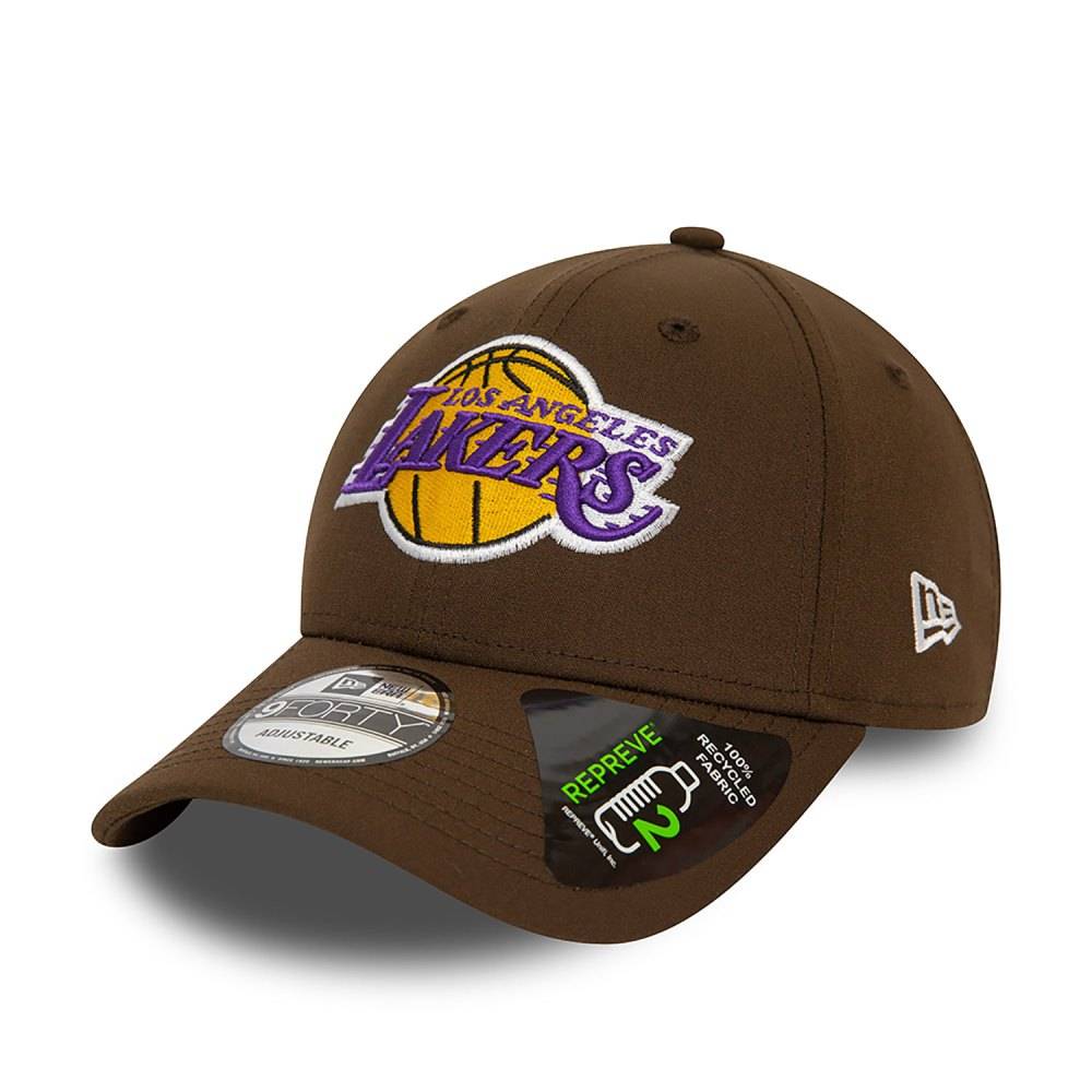 NEW ERA LA LAKERS NBA REPREVE 9FORTY ADJUSTABLE CAP