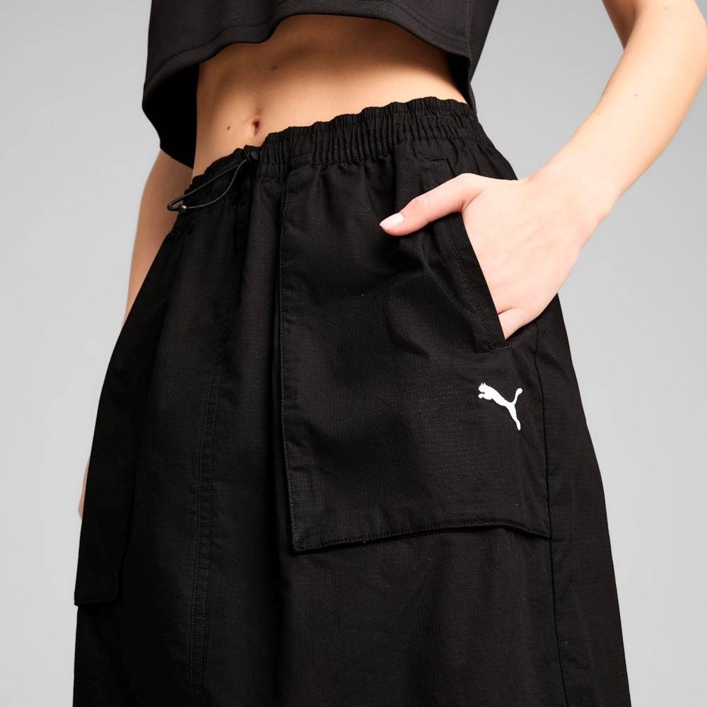 PUMA FUTURE ARCHIVE ZIP-OFF MAXI WOVEN SKIRT
