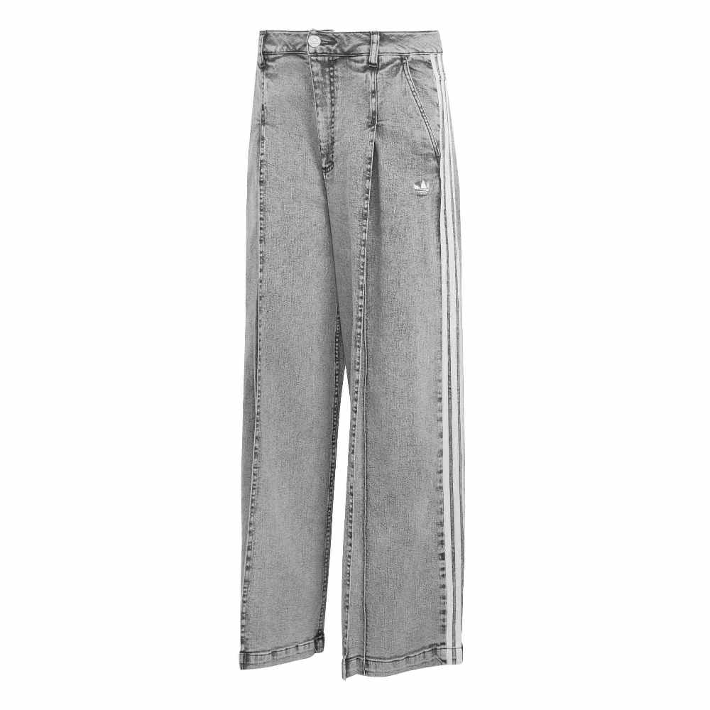 ADIDAS ORIGINALS BADIGIRL DENIM PLEATS WIDE LEG PANTS