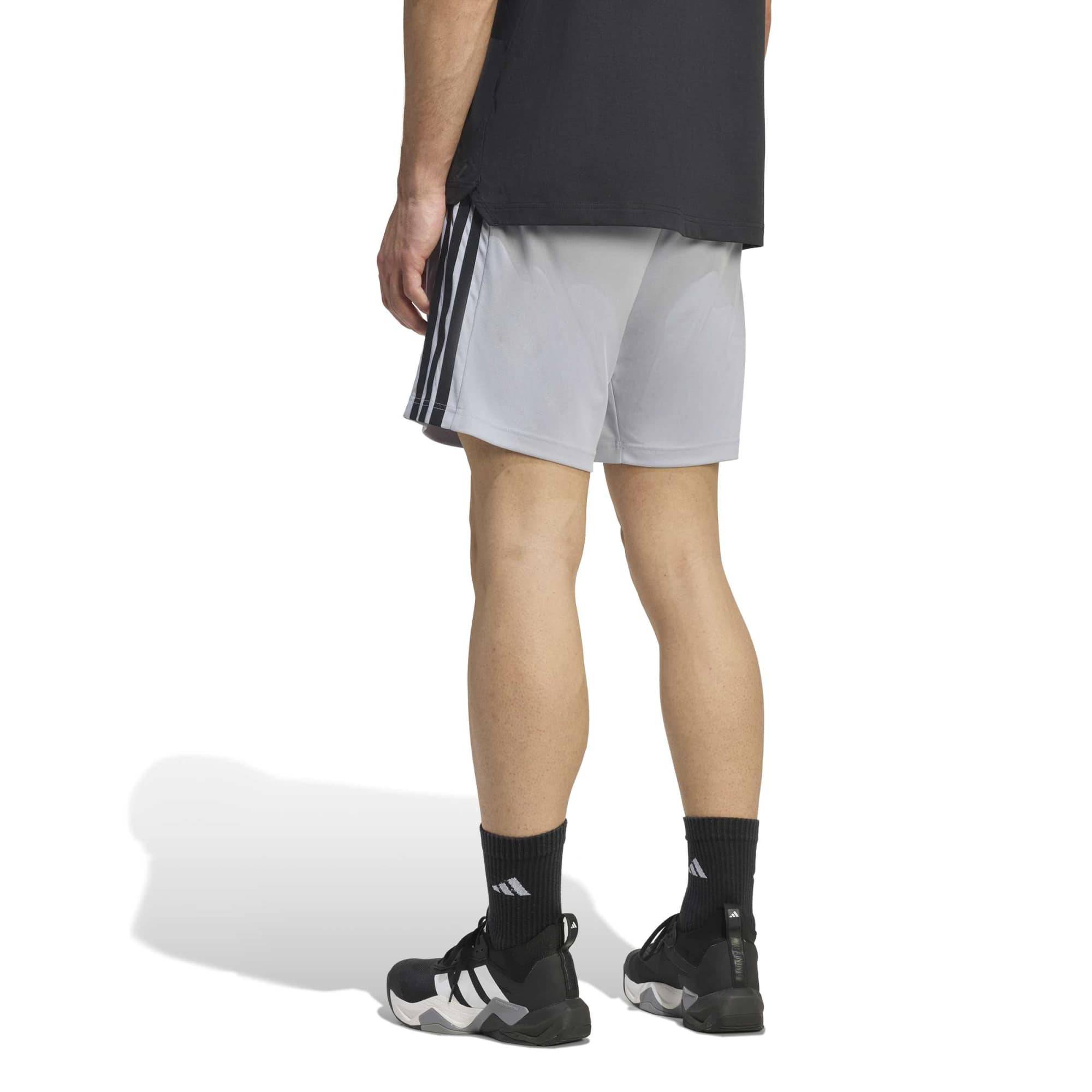ADIDAS M WORKOUT ESSENTIALS BASE 3-STRIPES PIQUE 7 INCH SHORTS
