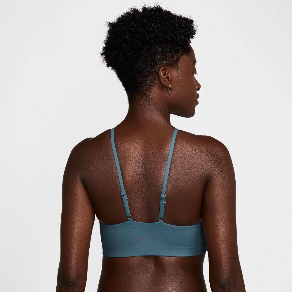 NIKE ONE DLIGHT-SUPPORT PADDED HIGH-NECK SPORT BRA