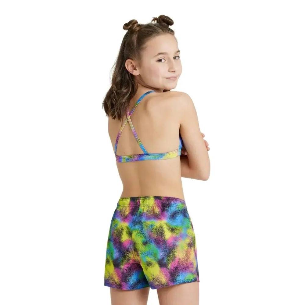 ARENA GIRLS BEACH SHORT ALLOVER SWIM-SUIT
