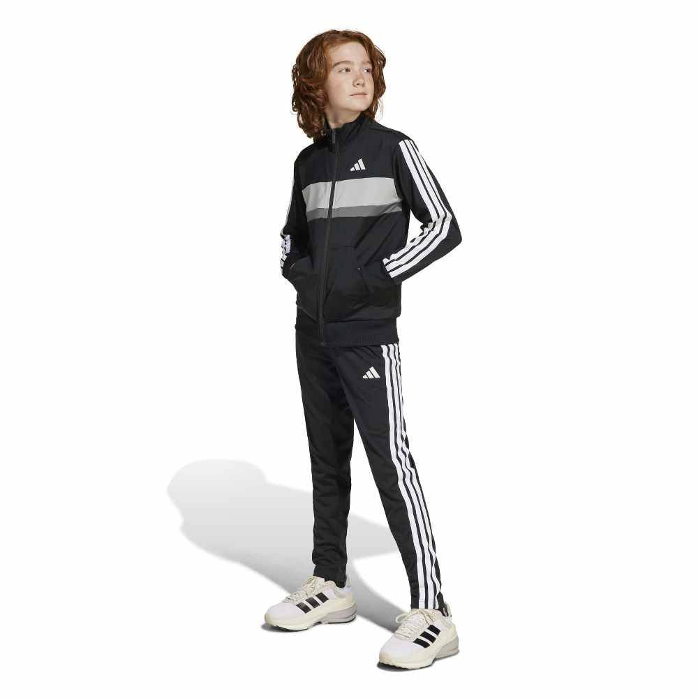ADIDAS YOUTH SEASONAL ESSENTIALS TIBERIO 3 STRIPES TRICOT TRACKSUIT