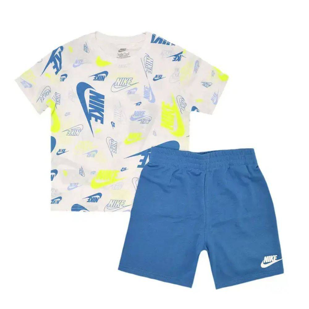NIKE LITTLE KIDS NSW AOP LIGHTWEIGHT FT SHORT SET