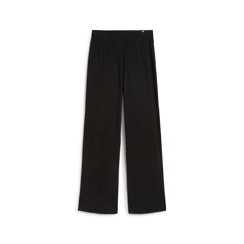 PUMA ESS ELEVATED HIGH-WAIST STRAIGHT LEG PANTS