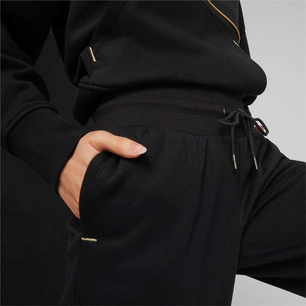 PUMA POWER DECO GLAM WOMENS HIGH-WAIST PANTS