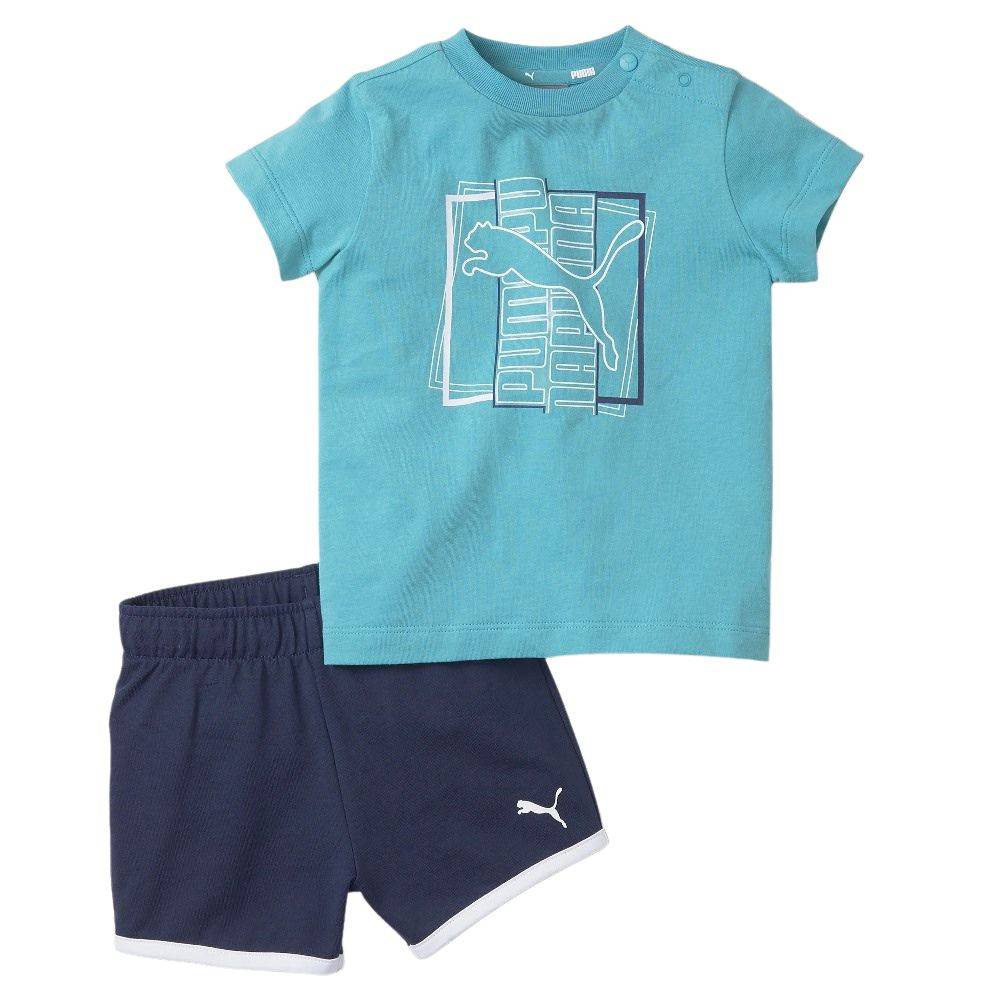 PUMA MINICATS ALPHA TEE & SHORT SET