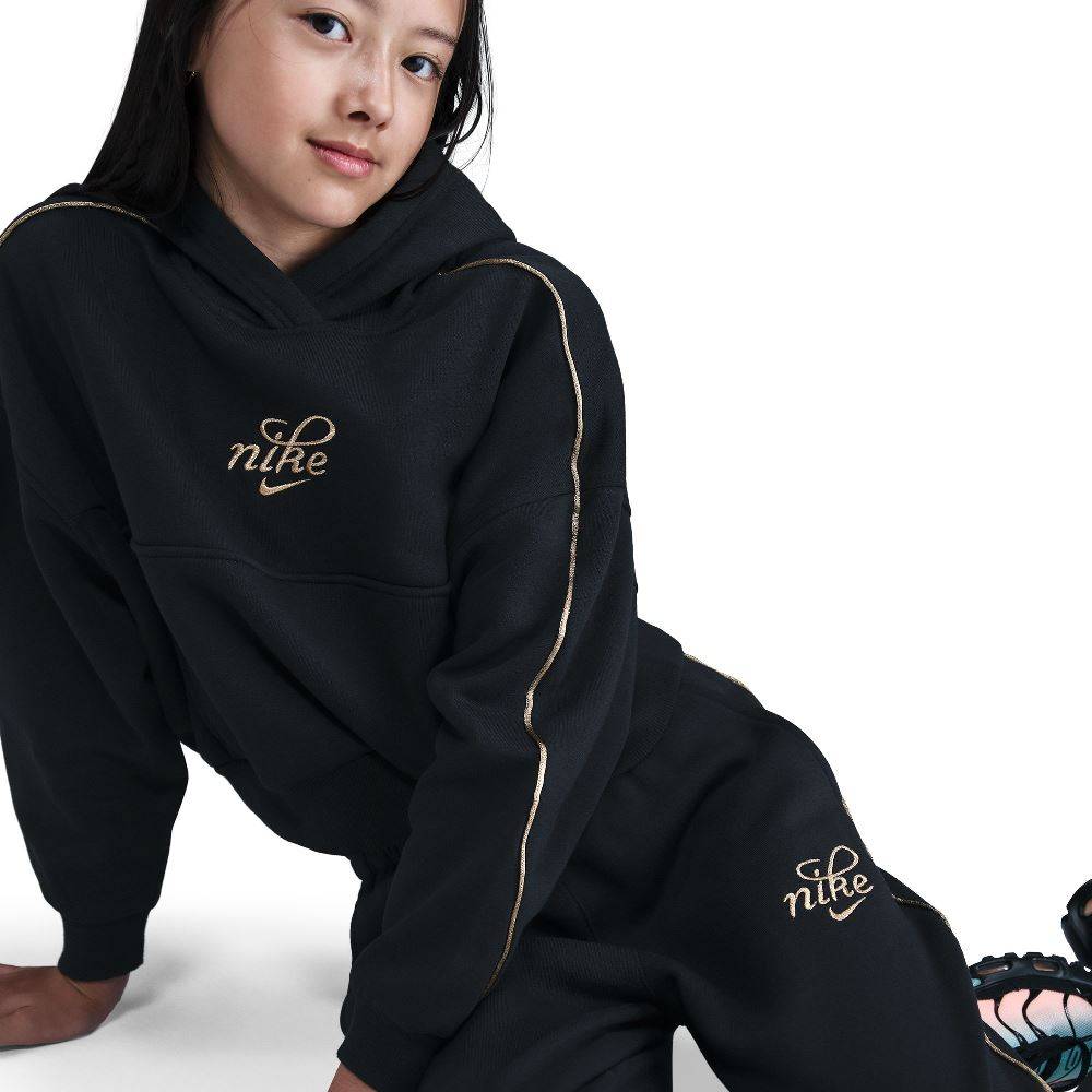 NIKE NSW GIRLS CLUB SHINE FLEECE OVERSIZED JOGGER