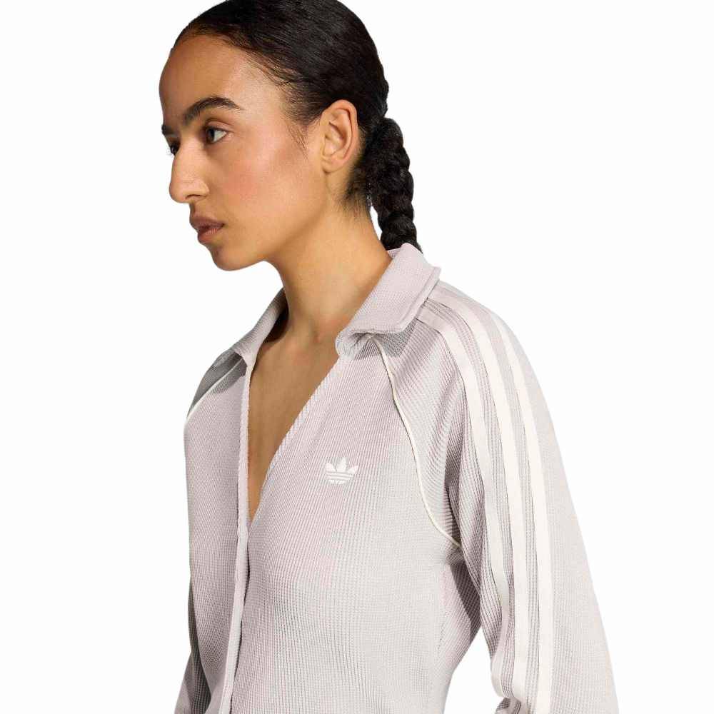 ADIDAS ORIGINALS BUTTON DOWN WAFFLE TOP