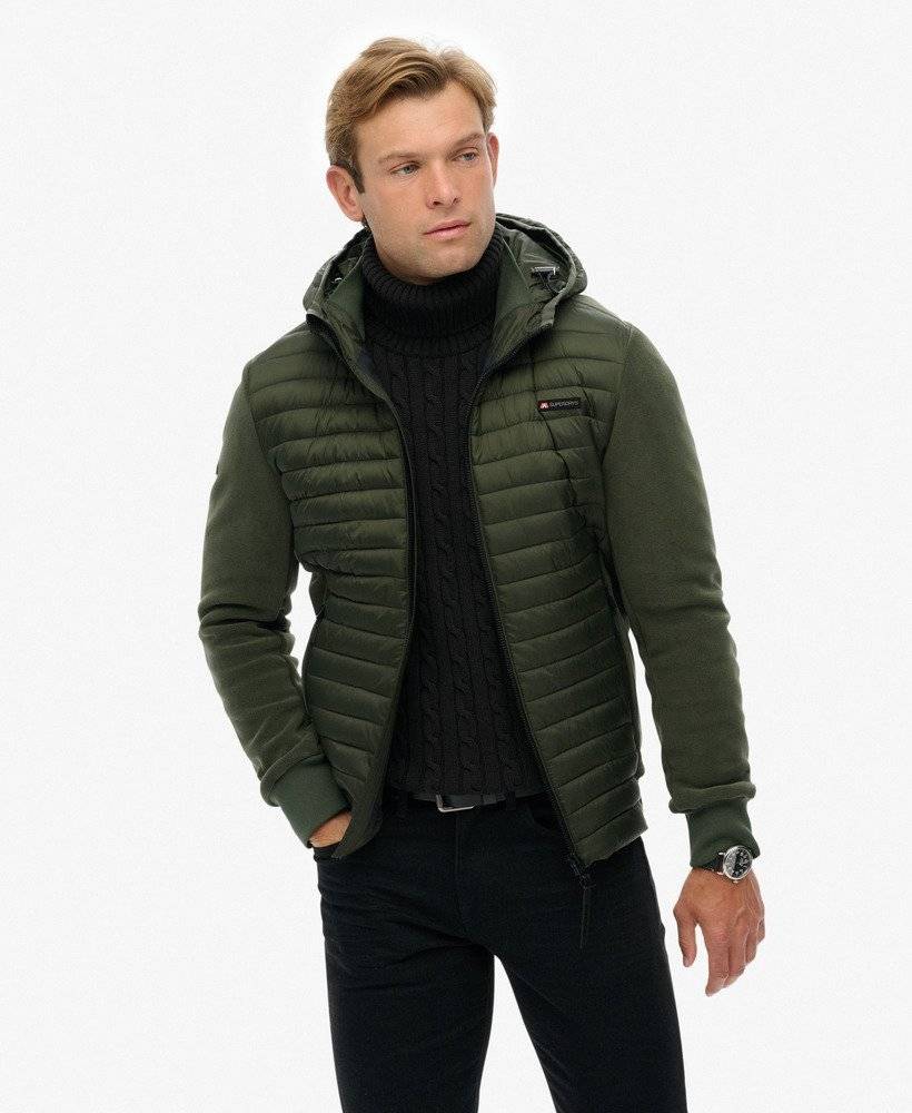 SUPERDRY HOOD STORM FLEECE HYBRID JACKET