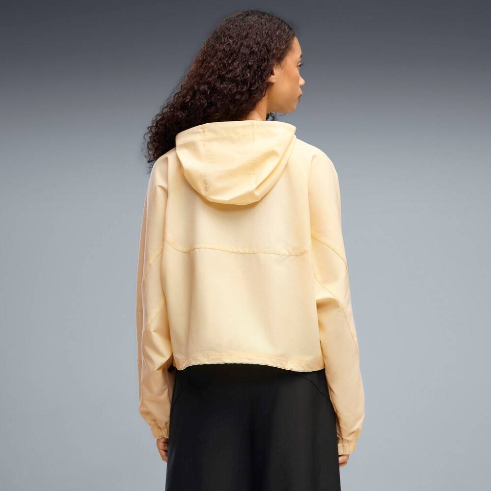 PUMA STREET GLAM OVERSIZED SHORT HOODED WOVEN JACKET