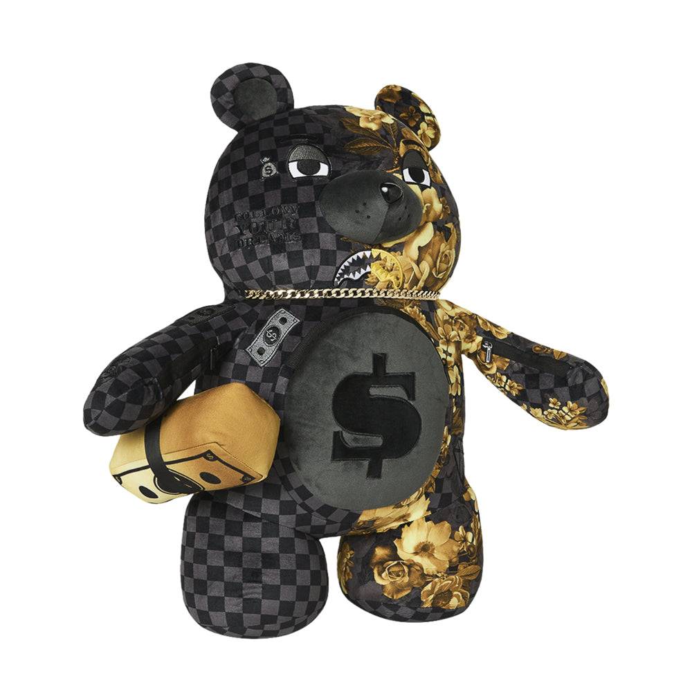 SPRAYGROUND GOLD FLORAL REMIX MONEYBEAR BACKPACK