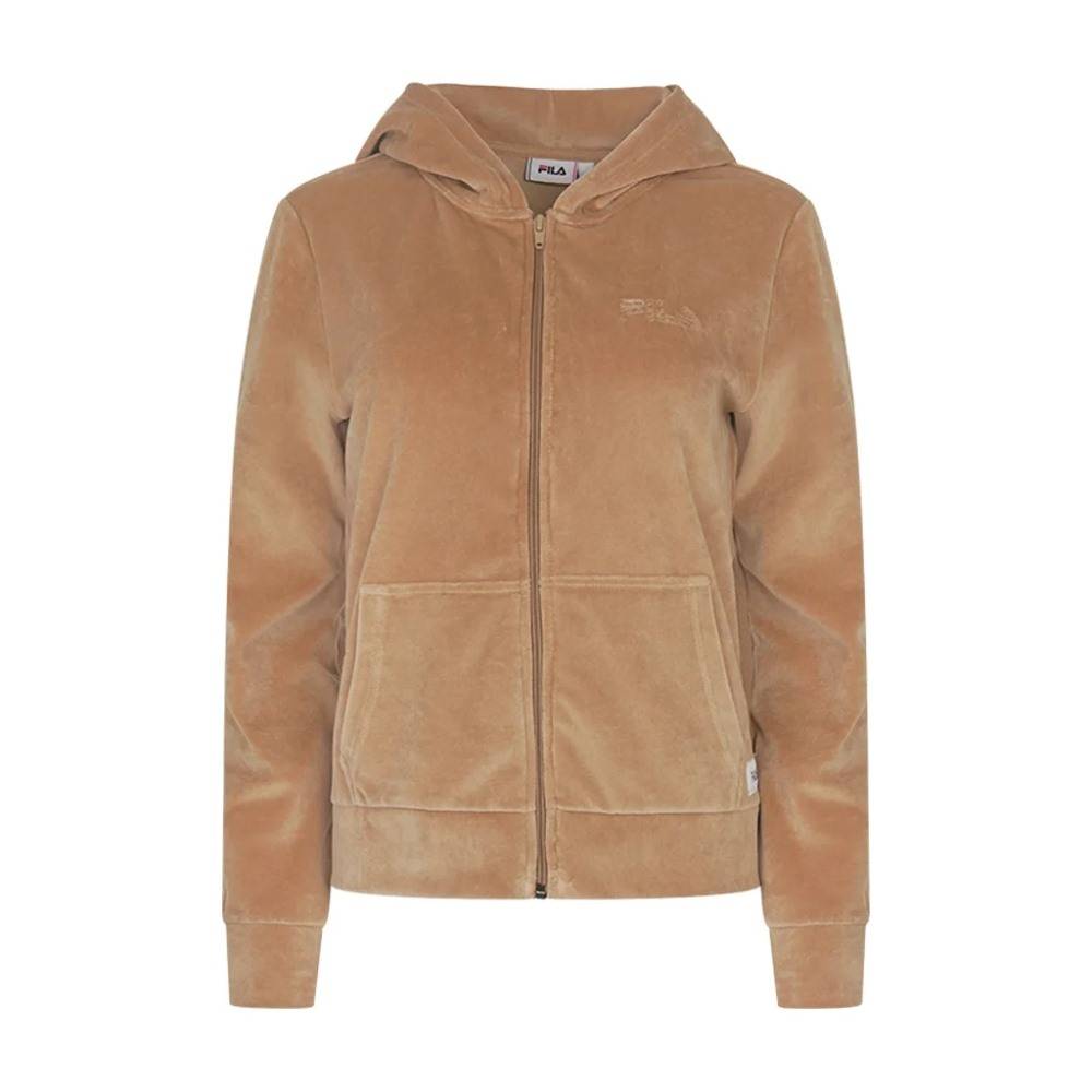 FILA KIANA WOMENS VELOUR ZIP HOODIE