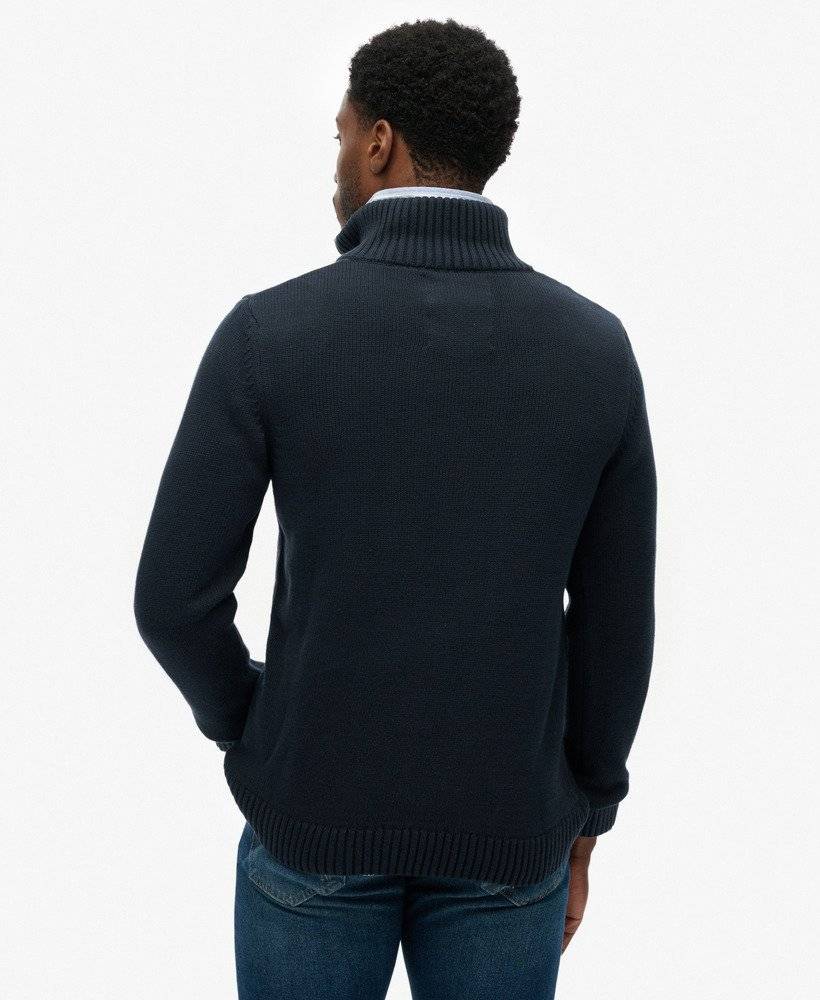 SUPERDRY COTTON HALF ZIP KNIT