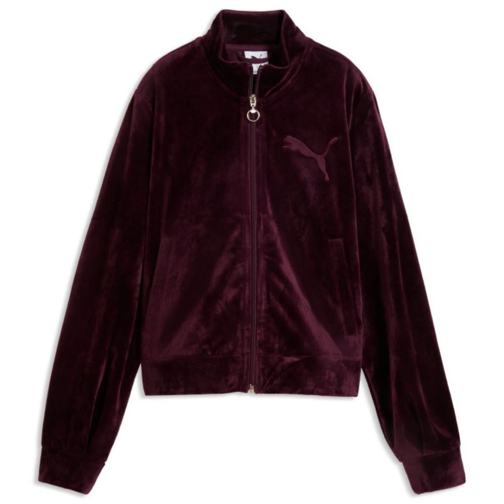 PUMA ESS ELEVATED VELOUR TRACKJACKET