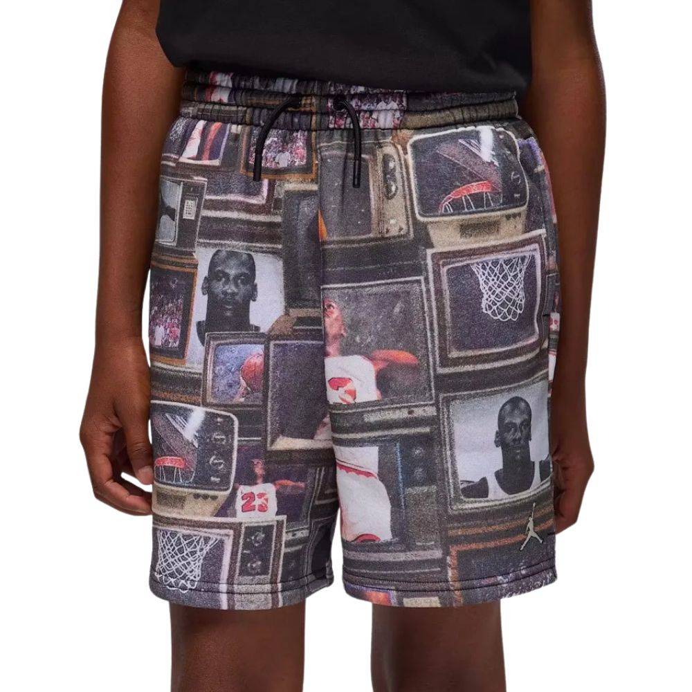 NIKE JORDAN BOYS MJ BRKLYN AOP FT SHORT