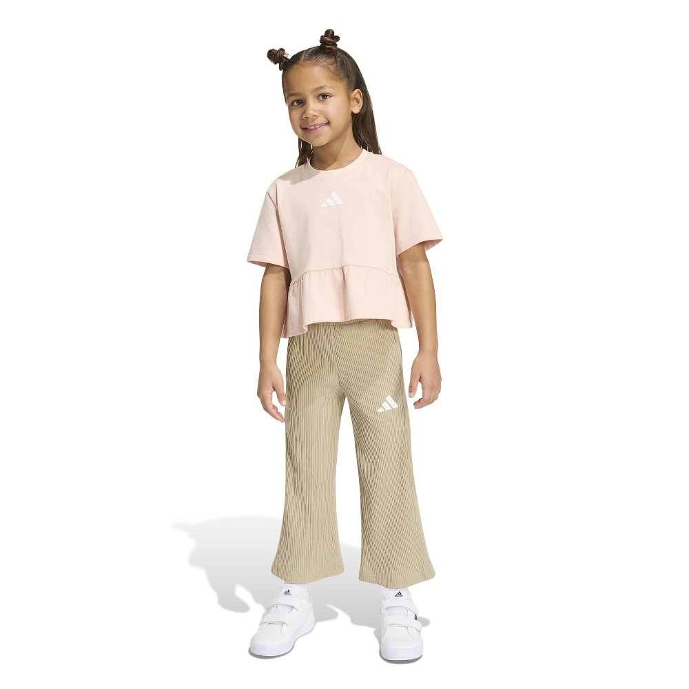 ADIDAS LITTLE GIRLS SEASONALS SWEAT RUFFLES SET