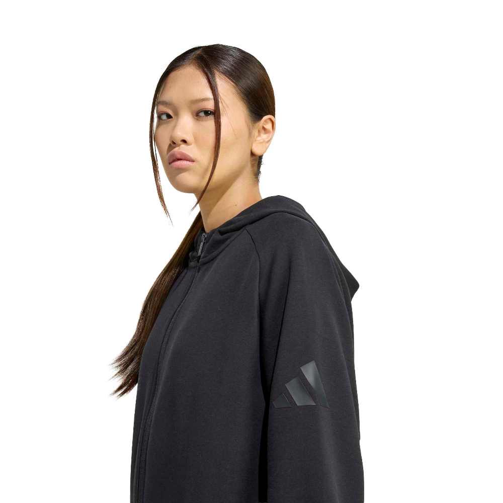 ADIDAS SOFT LUX FULL-ZIP HOODIE