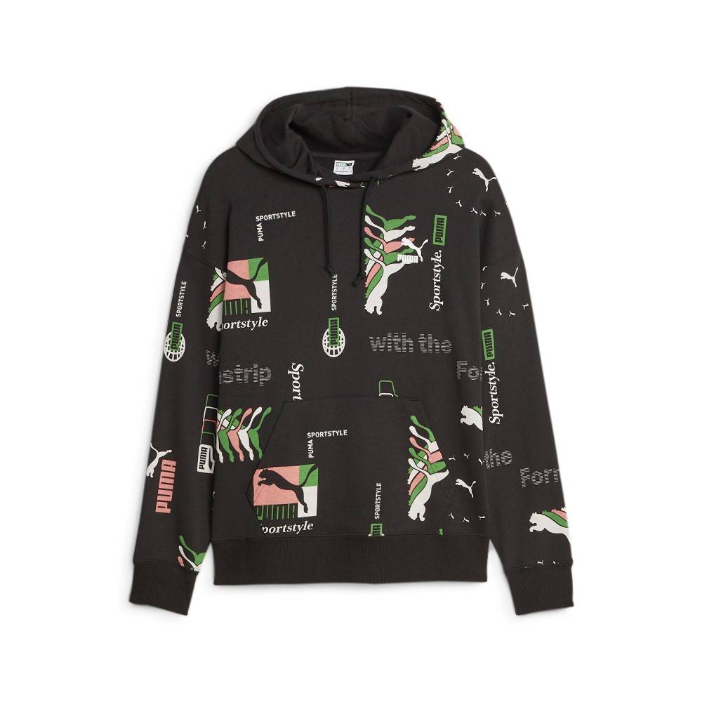 PUMA CLASSIC BRAND LOVE WOMENS PRINTED HOODIE