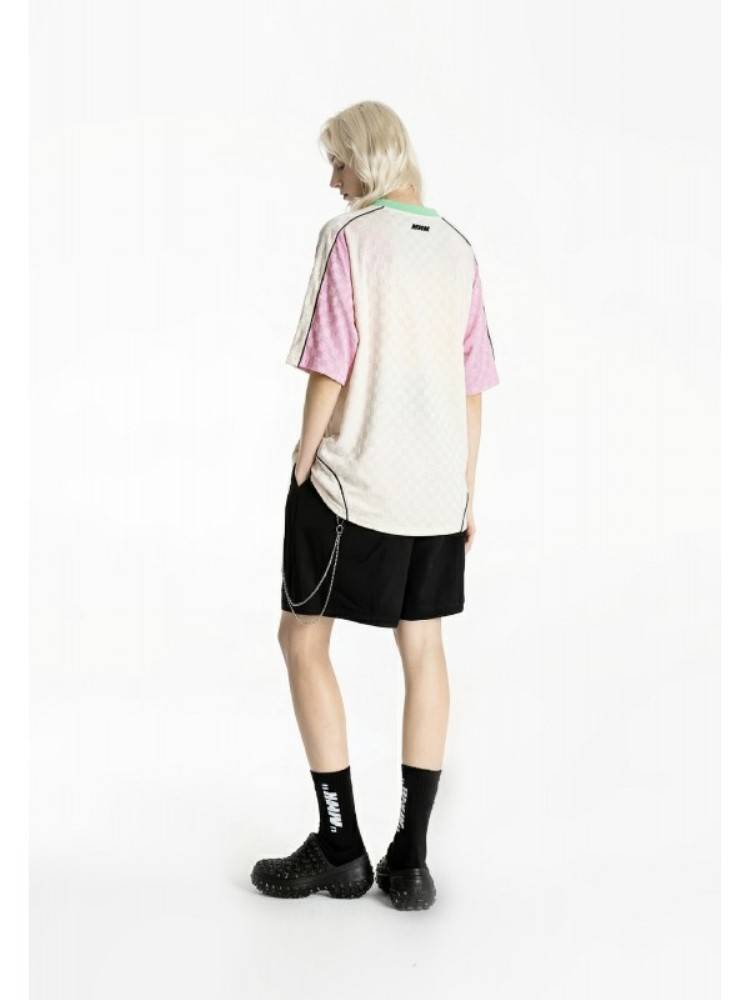 MWM BLACK SOCCER STYLE COLORBLOCK JERSEY