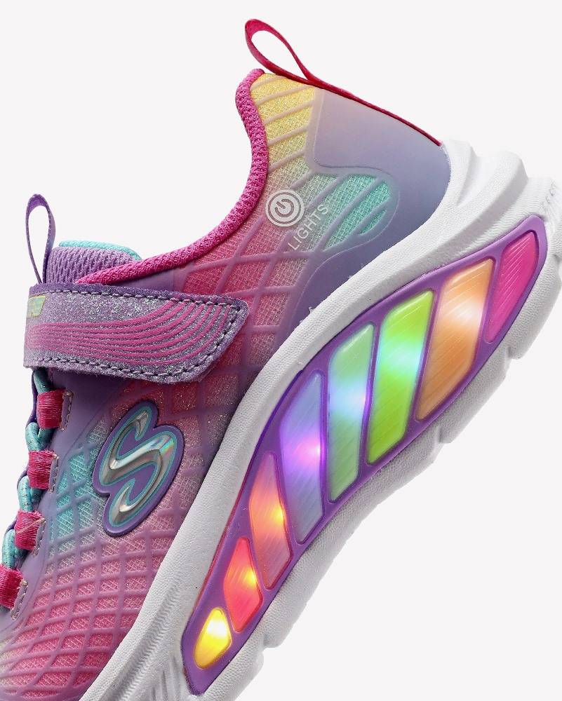 SKECHERS RAINBOW CRUISERS: RAINBOW REFLECTIN GIRLS SHOES