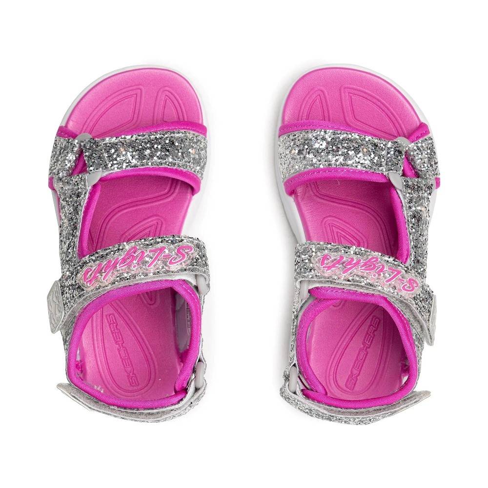 SKECHERS GIRLS GLITTERY GLAM SANDALS