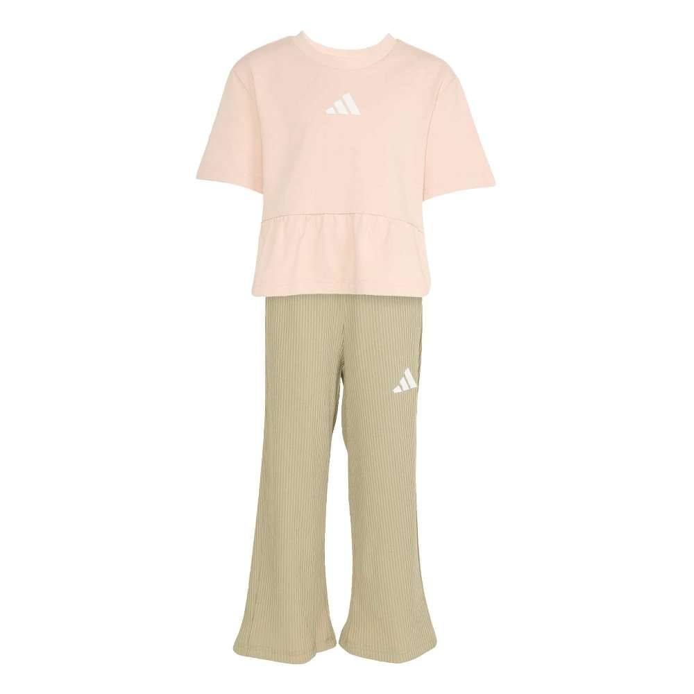 ADIDAS LITTLE GIRLS SEASONALS SWEAT RUFFLES SET