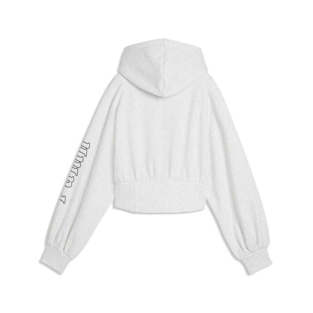 PUMA STREET GLAM BEDAZZLED FZ BALLOON SLEEVE HOODIE FL