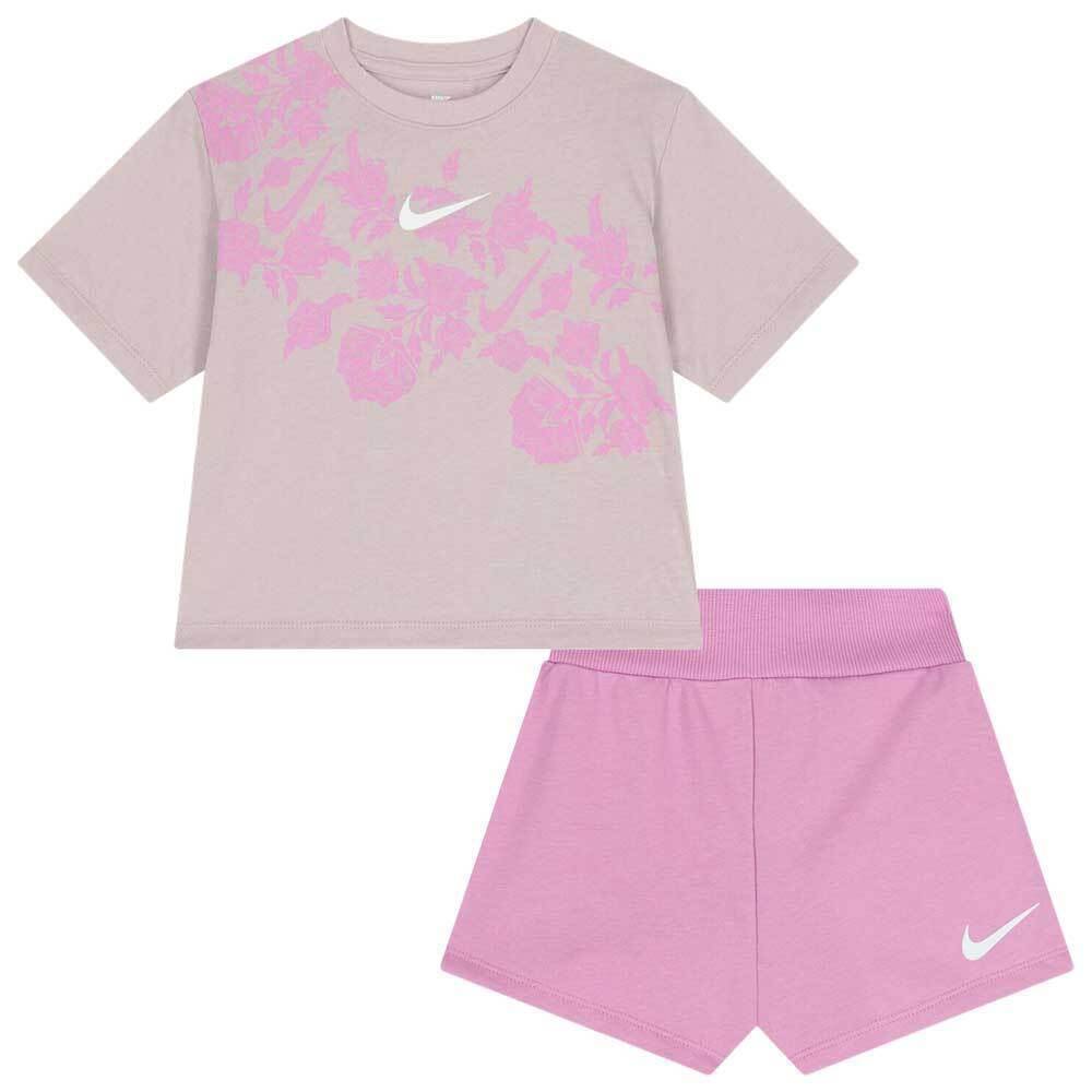 NIKE INFANT GIRLS LACE IT UP FT SHORT SET