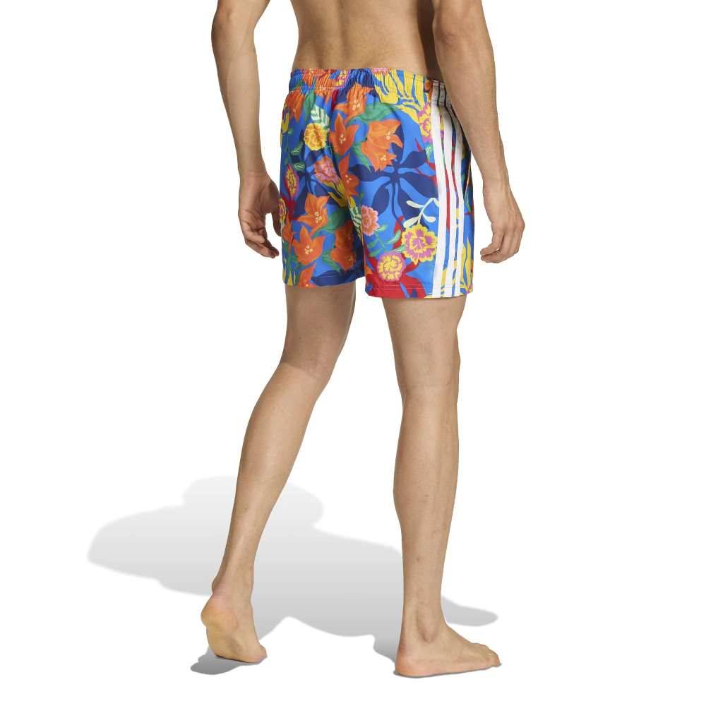 ADIDAS M MEXICANA FLORALS 3 STRIPES SWIM SHORTS 5 INCH