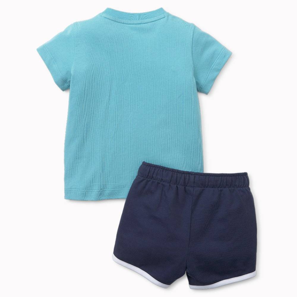 PUMA MINICATS ALPHA TEE & SHORT SET