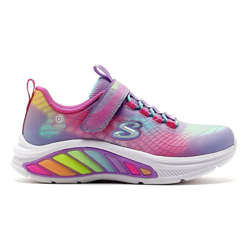 SKECHERS RAINBOW CRUISERS: RAINBOW REFLECTIN GIRLS SHOES