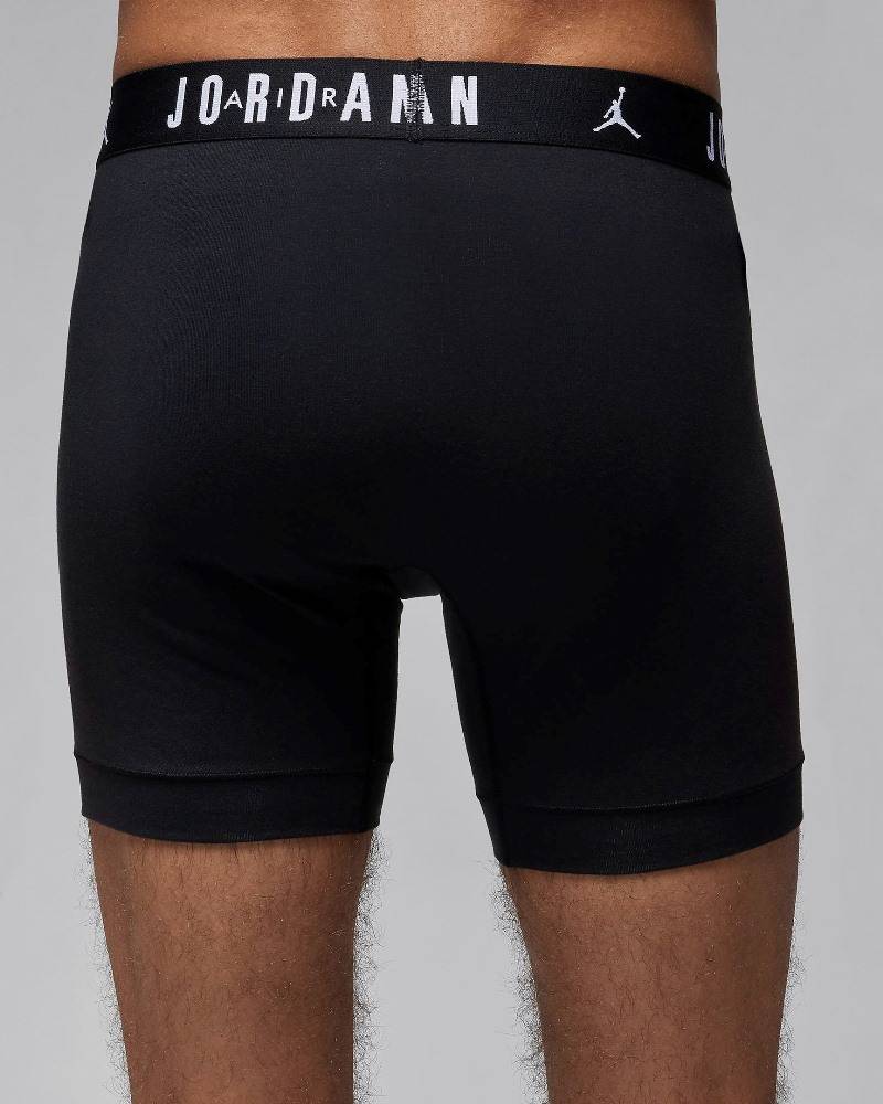 NIKE JORDAN MENS FLIGHT COTTON CORE 3PK BOXER BRIEFS