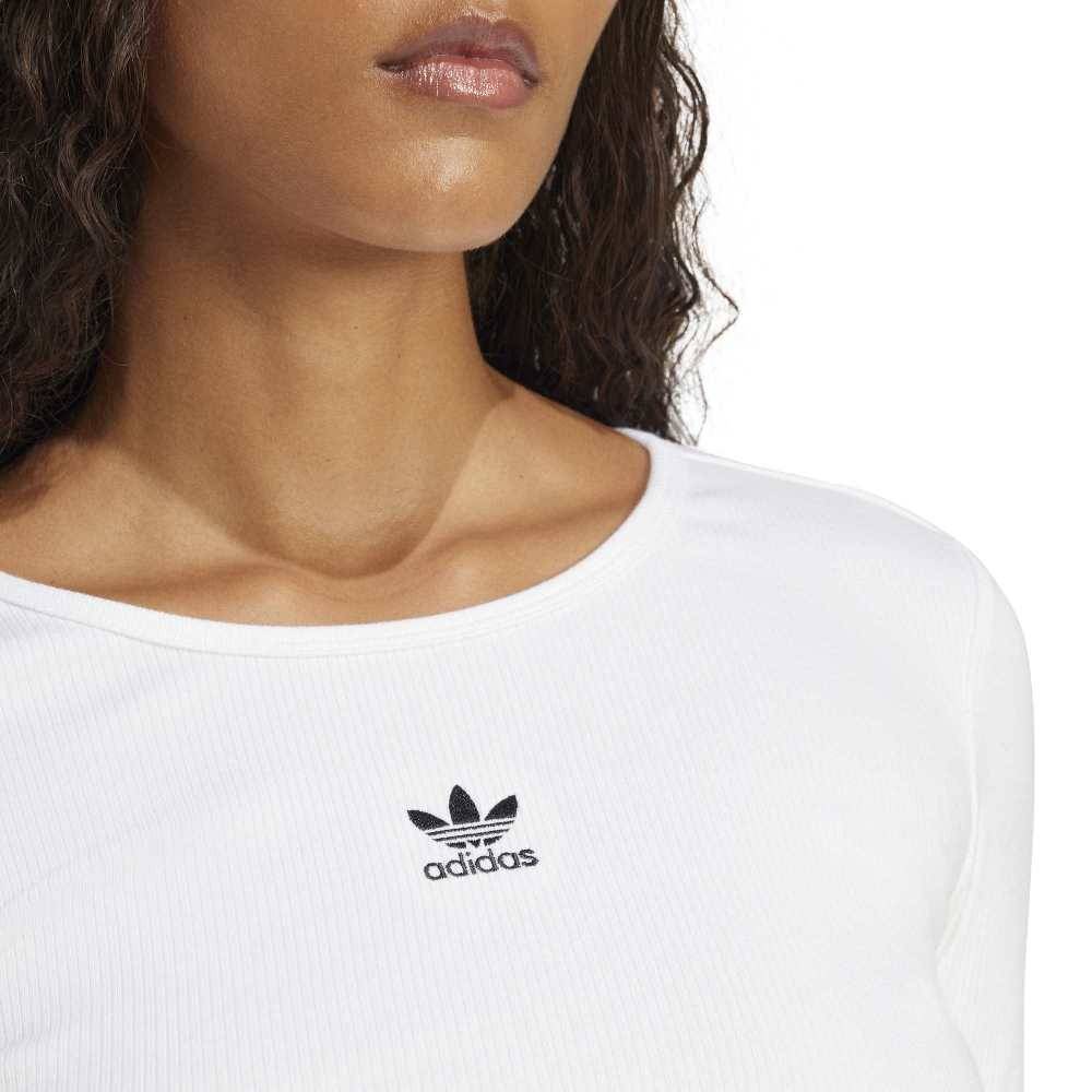 ADIDAS ORIGINALS ESSENTIALS RIB CROPPED LONGSLEEVE
