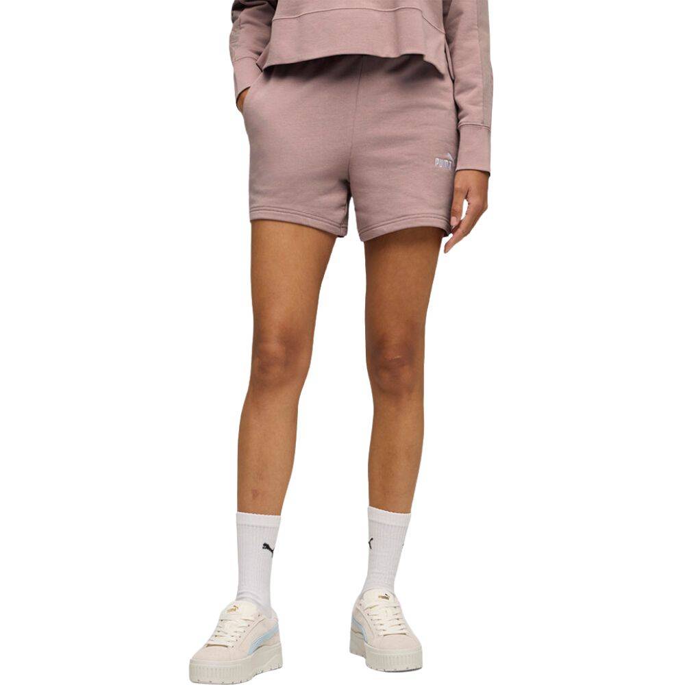 PUMA ESS SMALL NO. 1 LOGO 5'' HIGH-WAIST SHORTS TR (S)