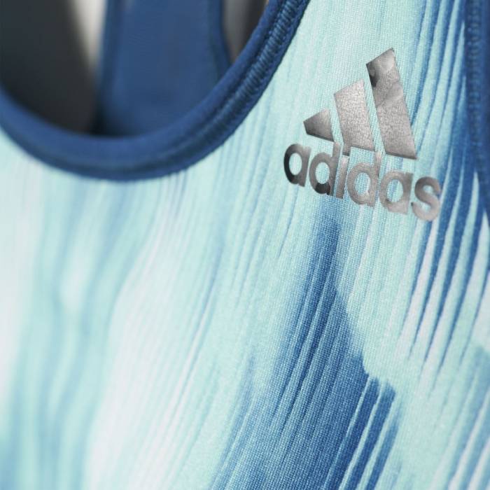 ADIDAS RACER-BACK PRINTED BRA WMNS