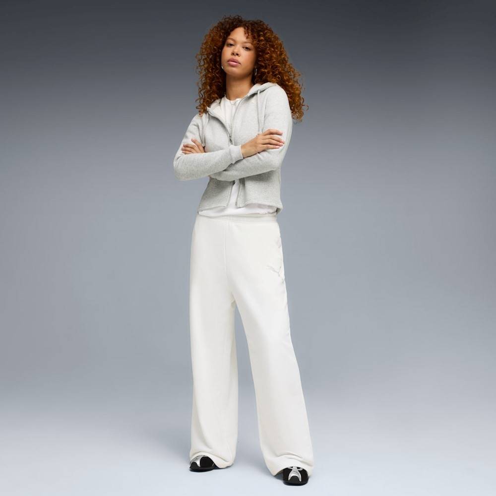PUMA ESS GRAPHIC LEO LUXE BEDAZZLED SLOUCHY PANTS TR