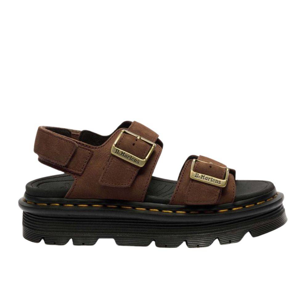 DR. MARTENS ZEBZAG NUBUCK PLATFORM SANDAL
