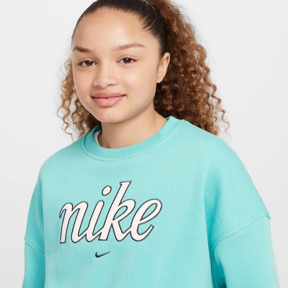 NIKE NSW GIRLS CLUB BOXY CREW GX STER SWEATSHIRT