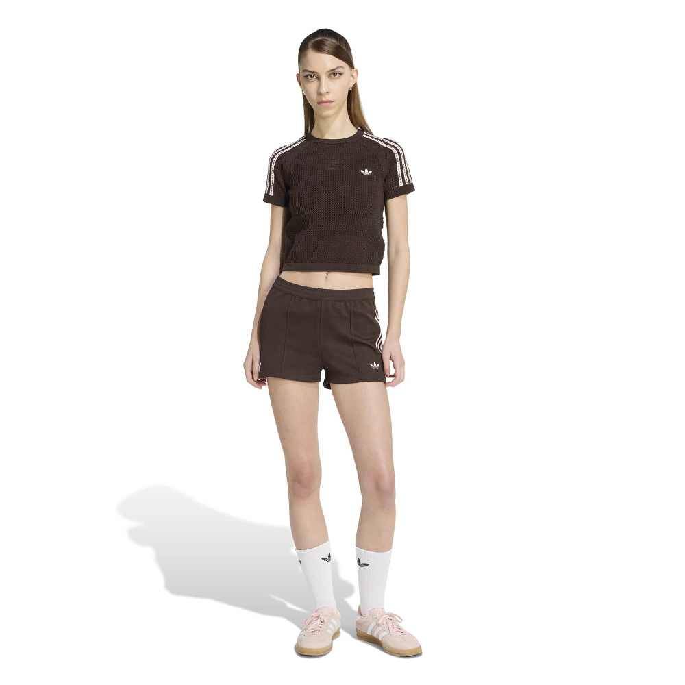 ADIDAS ORIGINALS KNITTED CROCHET CALI TEE