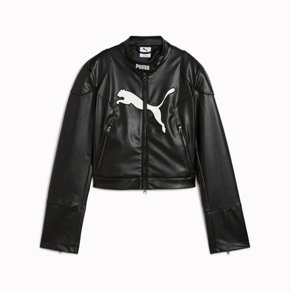 PUMA FUTURE.PUMA.ARCHIVE PLEATHER RACER JACKET