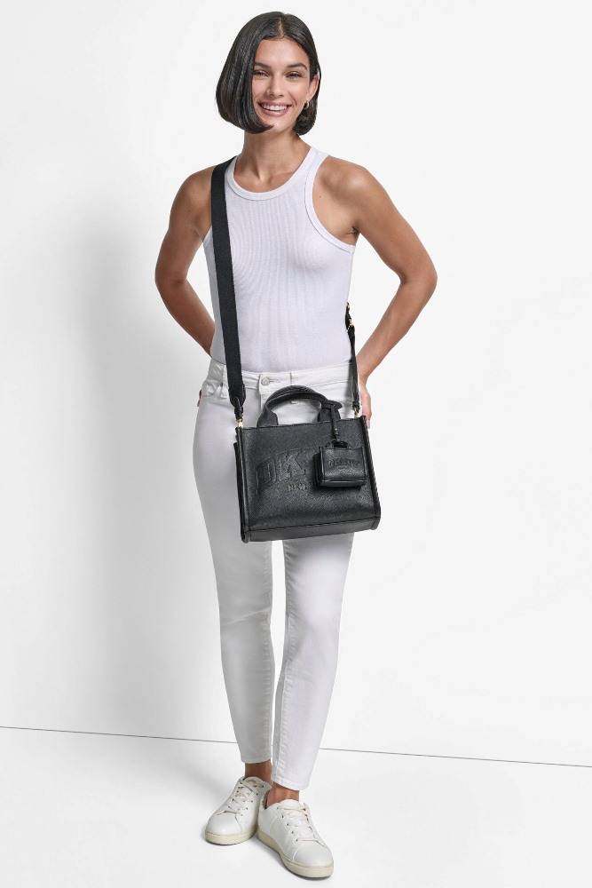 DKNY HADLEE PU SMALL LOGO TOTE