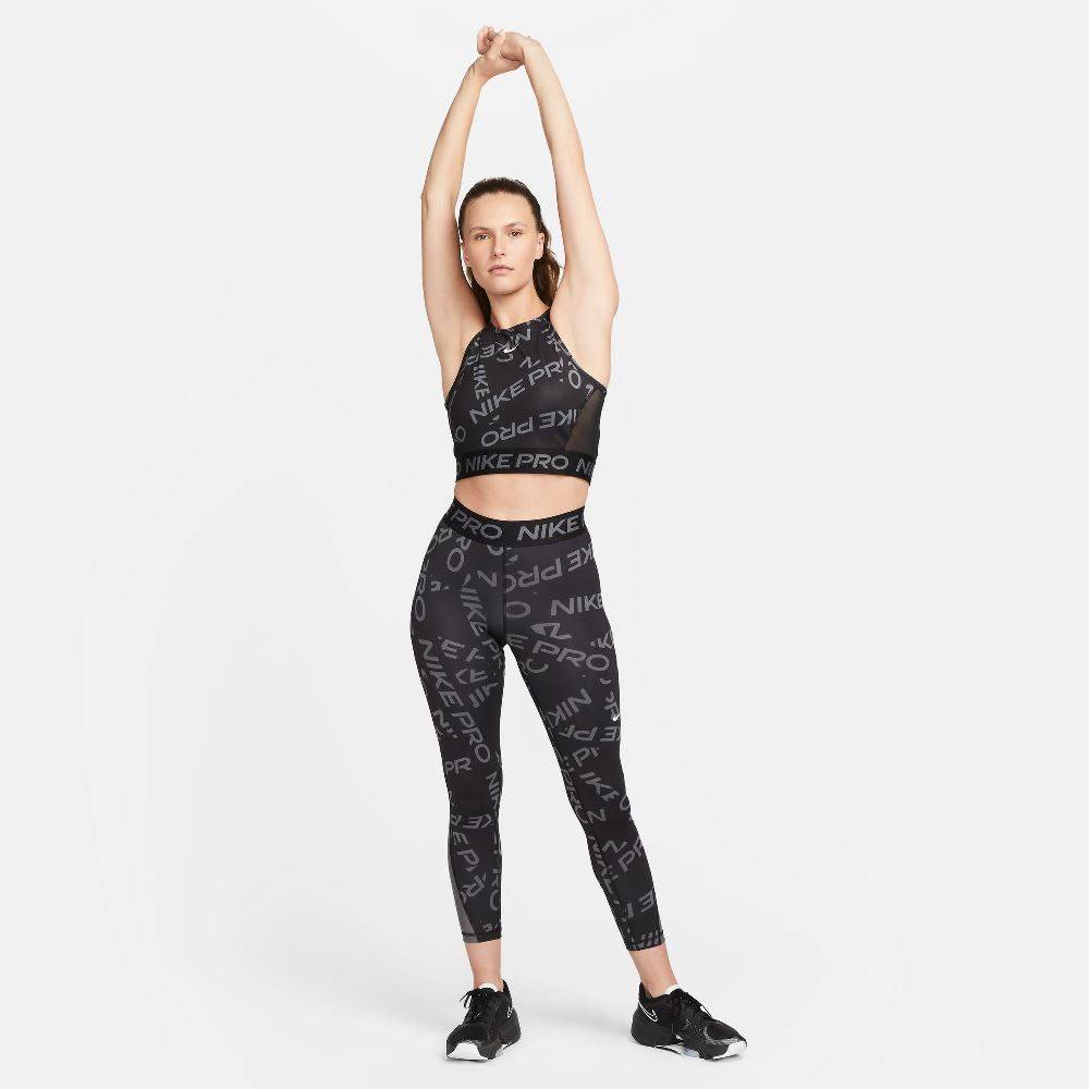 NIKE PRO WOMENS PRINTED CROP TANK TOP