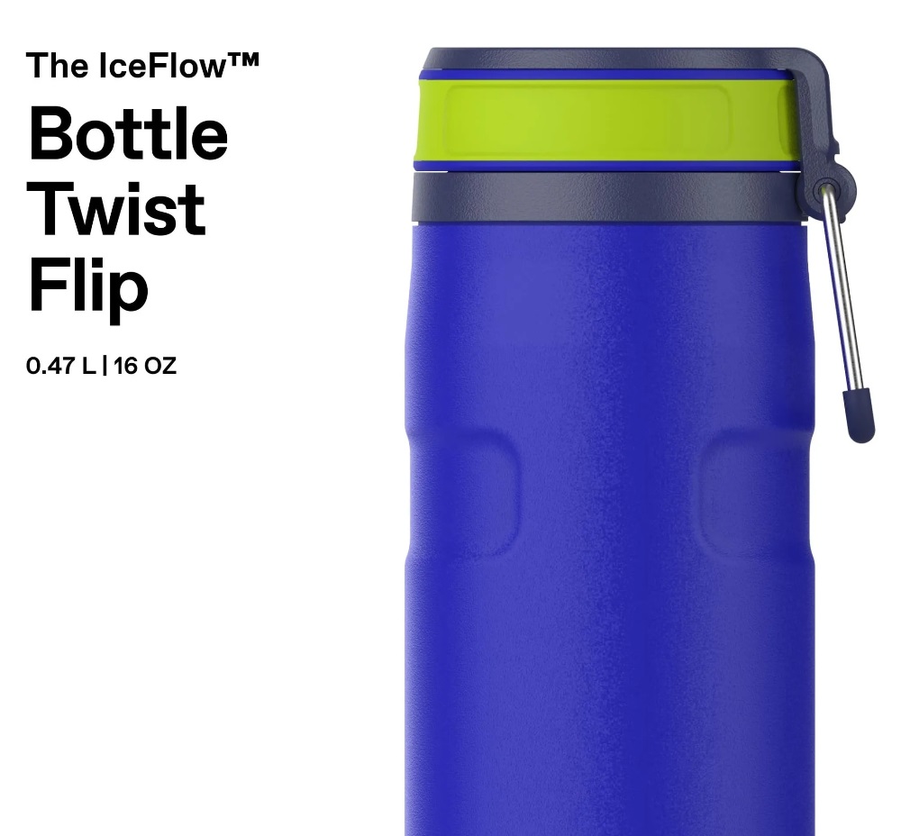 STANLEY ICEFLOW™ BOTTLE TWIST FLIP 0.47L (16OZ) - 12H COLD | 3 DAYS ICED
